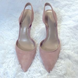 Ann Taylor pink suede pump
